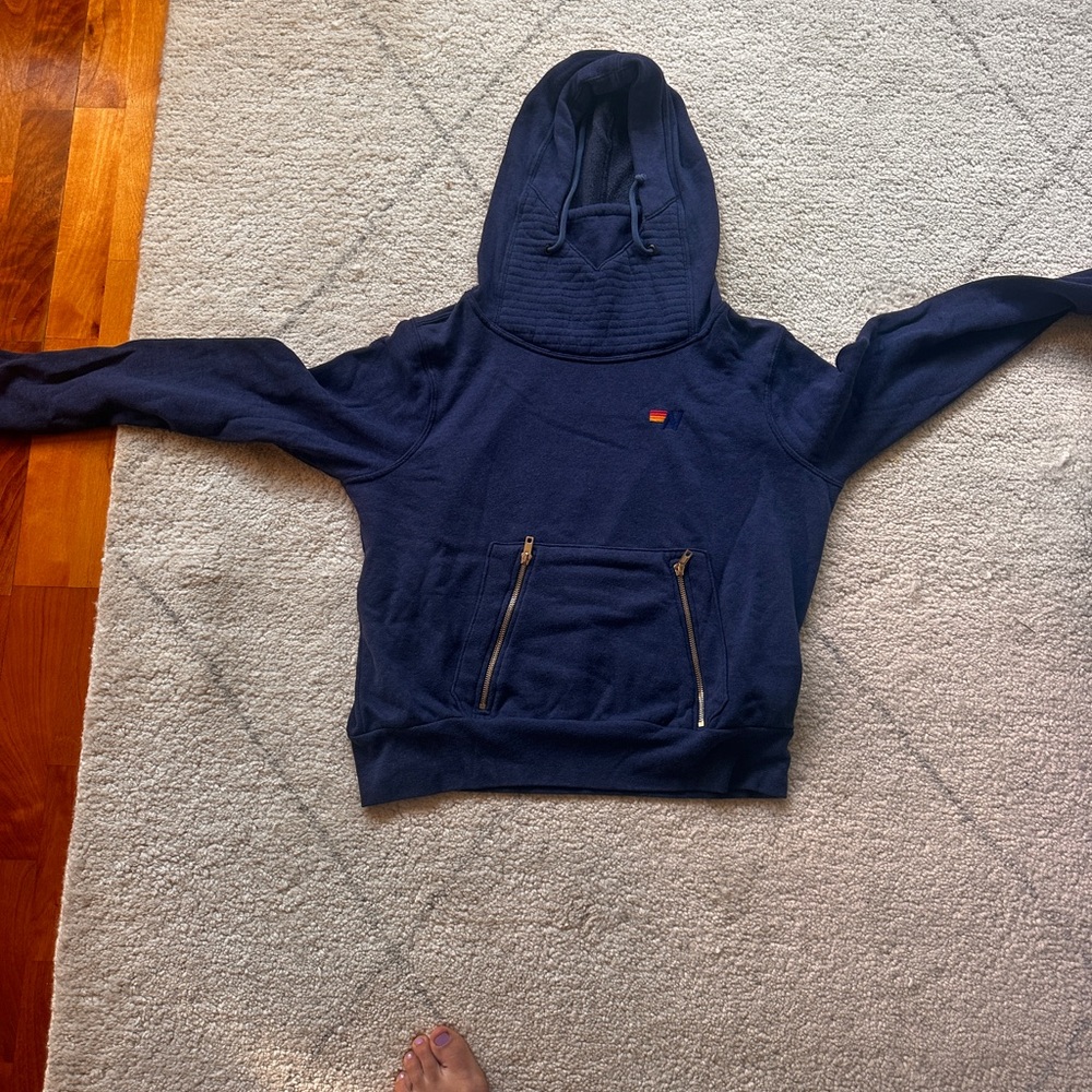 Aviator Nation Dark Blue Pullover Hoodie